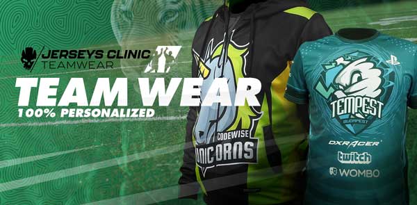 Custom Teamwear. 100% personalized shirts, jackets, hoodies for for Your team!